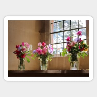 Sweet Pea Flowers Sticker